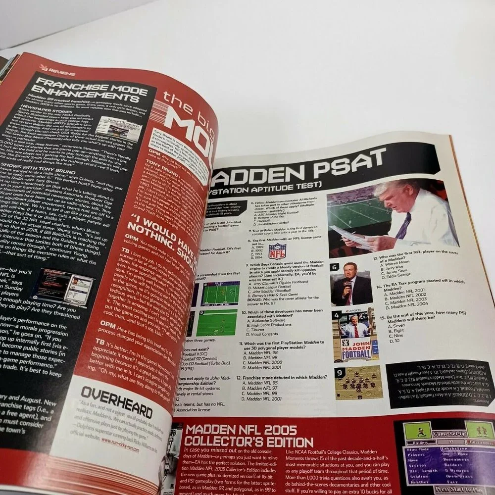 PlayStation Magazine Madden NFL 2005 04' Issue 83 INCLUDES DEMO DISC *MINOR WEAR